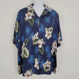 Hula Hula Hawaii Button Up  Tropical Hawaiian Shirt Size XL NEW‎